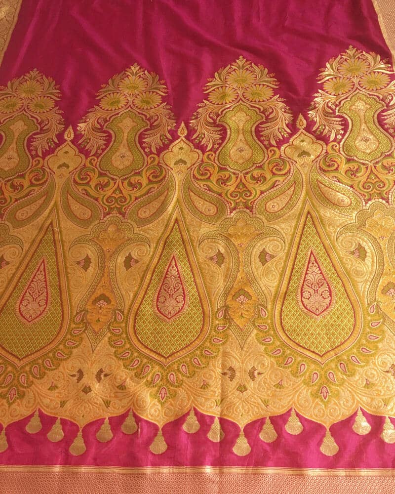 Cadmium Red Saree