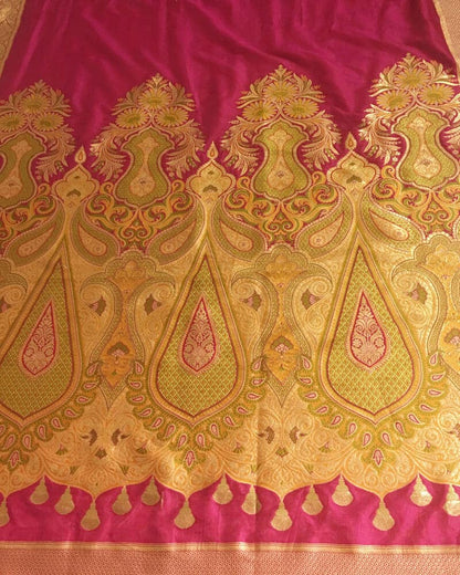 Cadmium Red Saree