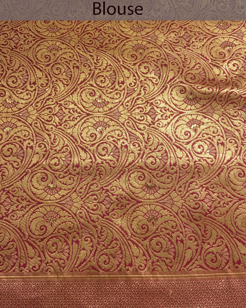 Cadmium Red Saree
