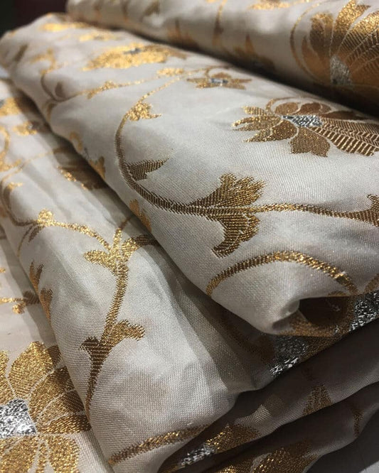 Handloom Pure katan Fabric - KK2166MT