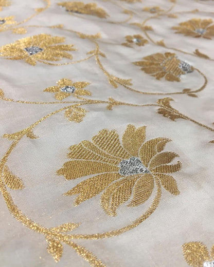 Handloom Pure katan Fabric - KK2166MT