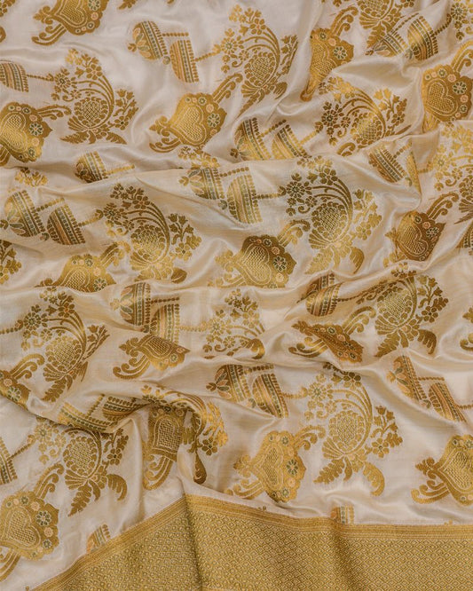Handloom Pure Katan Fabric -KK2346