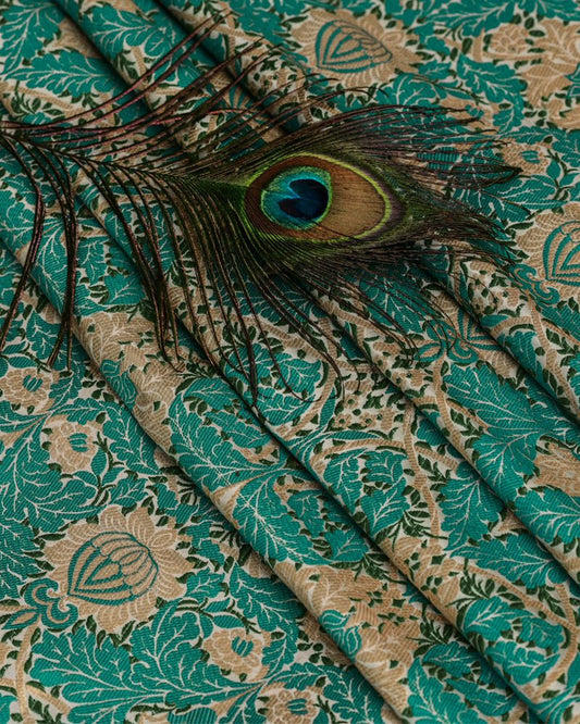 Handloom Pure Katan Fabric -KK388
