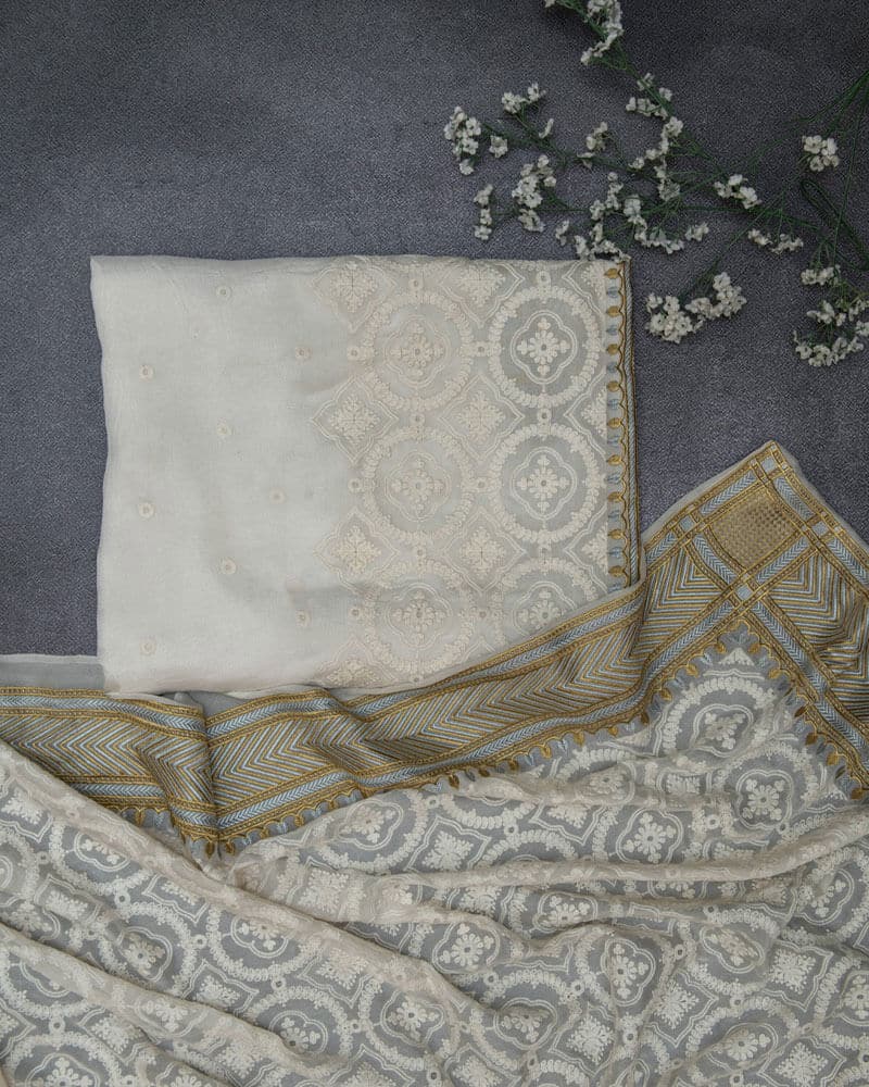 Chikankari Chiffon 2 Piece Suit