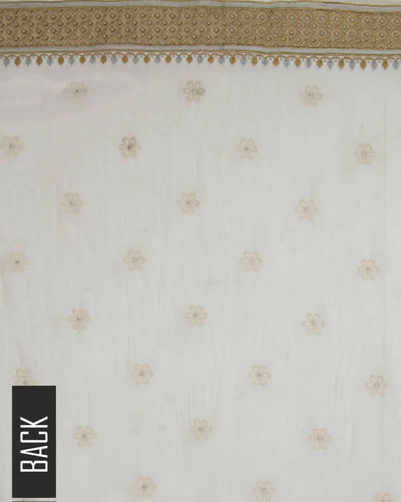 Chikankari Chiffon 2 Piece Banarsi Suit