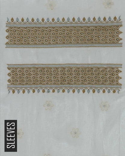 Chikankari Chiffon 2 Piece Banarsi Suit