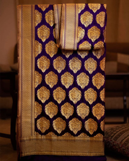 Bemberg Silk Black Dupatta - DSBB290