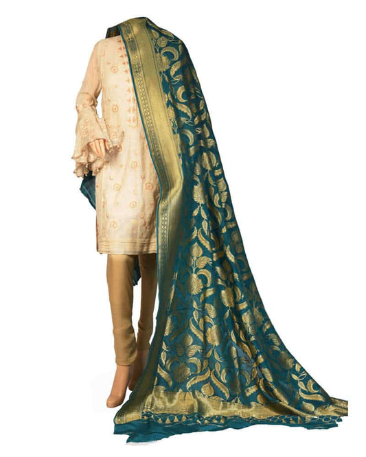 Jamawar Dupatta with Jaal  – DKG212-1