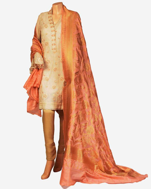 Jamawar Dupatta with Jaal - DKG212
