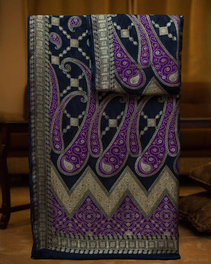 Pure Chiffon Dupatta with Paisley Motif Jaal - DRC316
