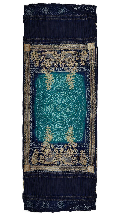 Peacock Bandhej - DRKU78BE-1