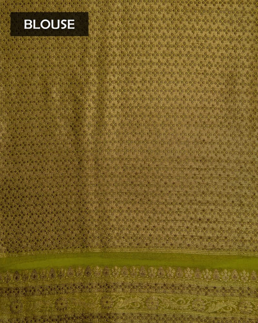 Green Chiffon Saree
