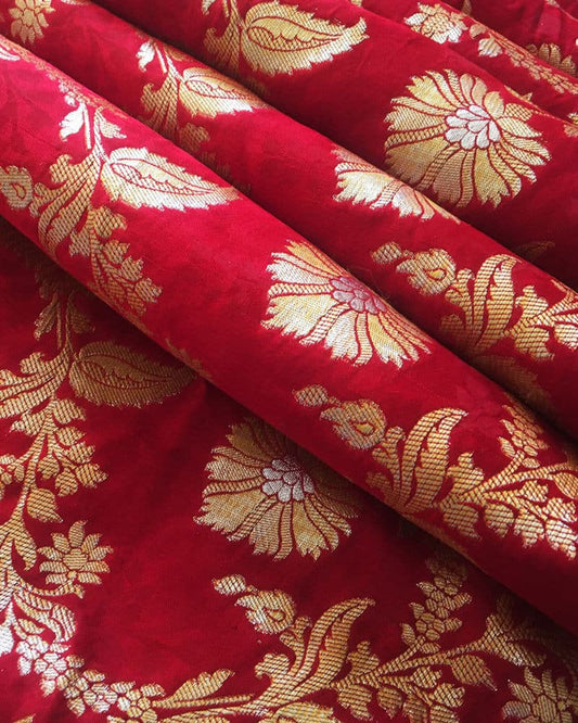 Red Floral Loose Dress - KG2197