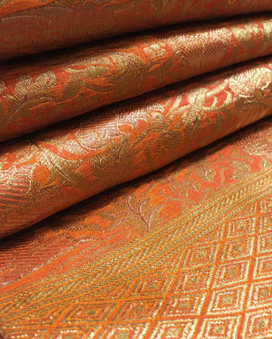 Handloom Pure Banarsi katan Silk - KG2245