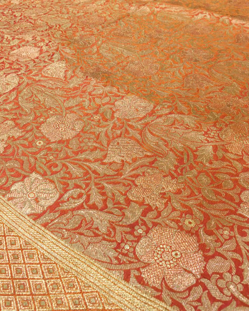Handloom Pure Banarsi katan Silk - KG2245