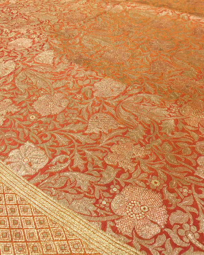 Handloom Pure Banarsi katan Silk - KG2245