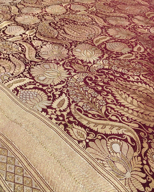 Handloom Pure Banarsi katan Silk - KG2248
