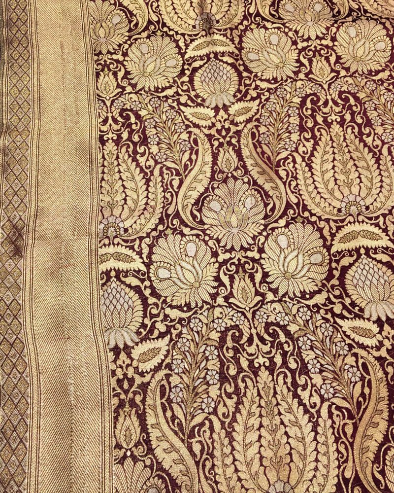 Handloom Pure Banarsi katan Silk - KG2248