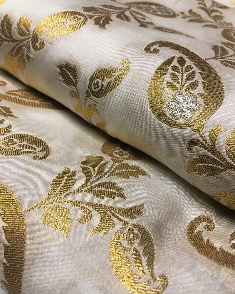 Pure Khaddi katan with Paisley Motifs - kk2111LT