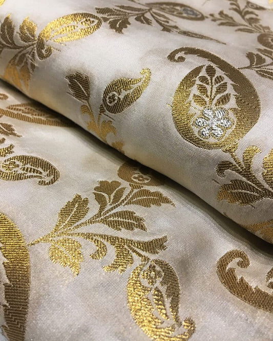 Pure Khaddi katan with Paisley Motifs - kk2111LT