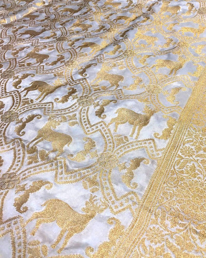 Handloom Pure Banarsi katan Silk - KK2271D