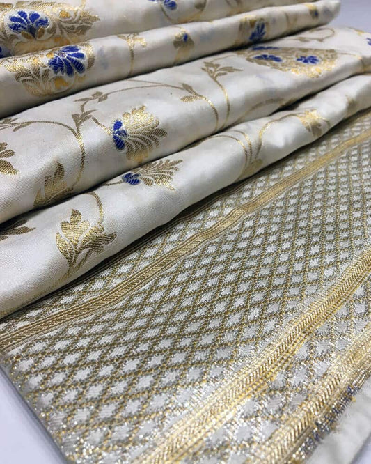 Handloom Pure Banarsi katan Silk - KK2307