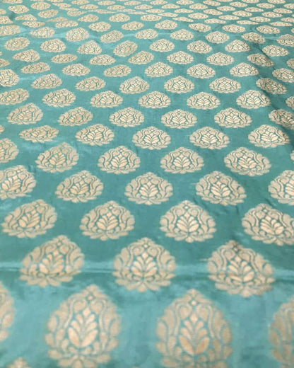 Small Floral Buti katan Fabric - KK887D