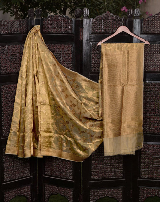 Kundan Tissue Saree - ri1192
